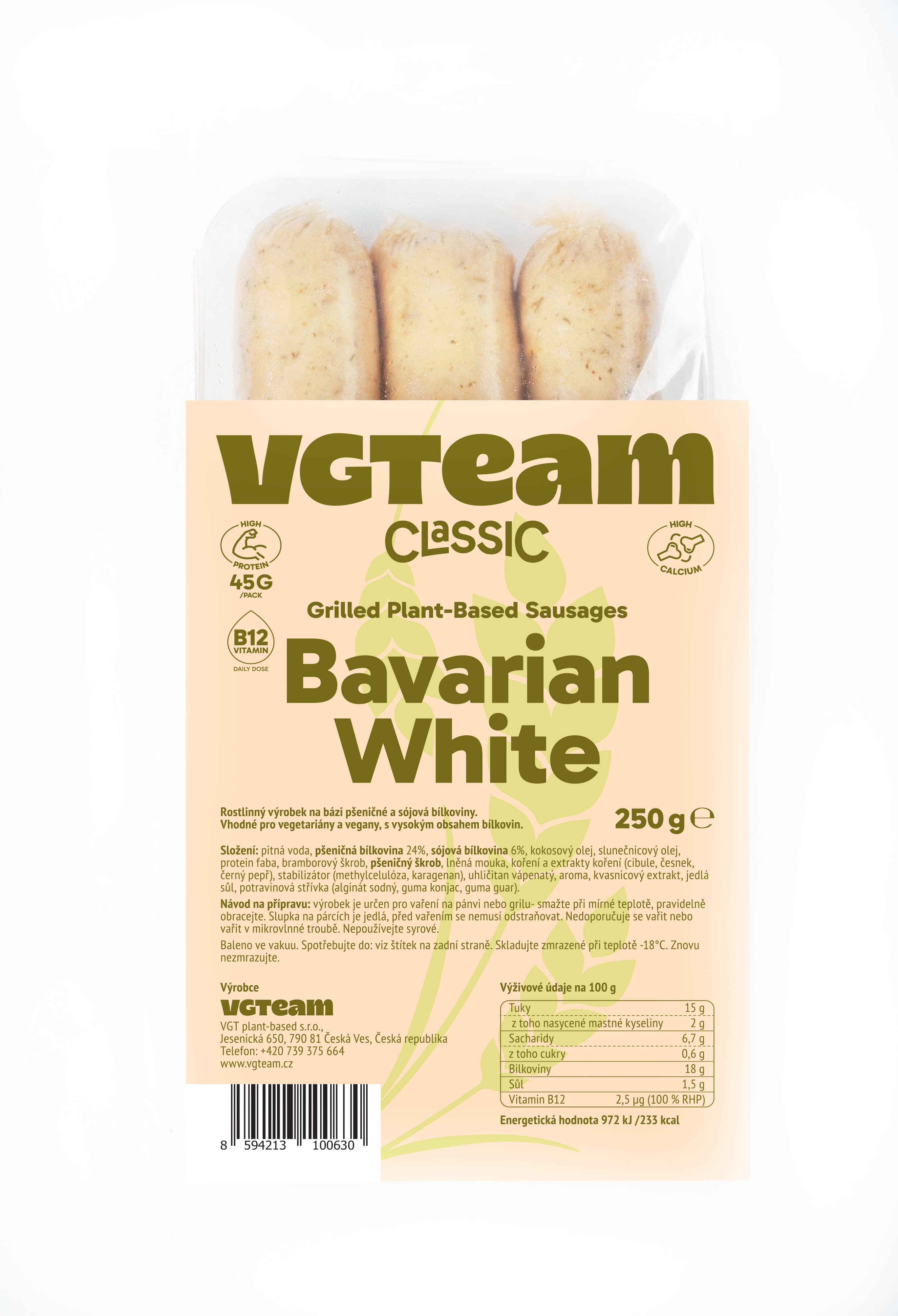 Plant Based Grill Sausages "Bavarian White"